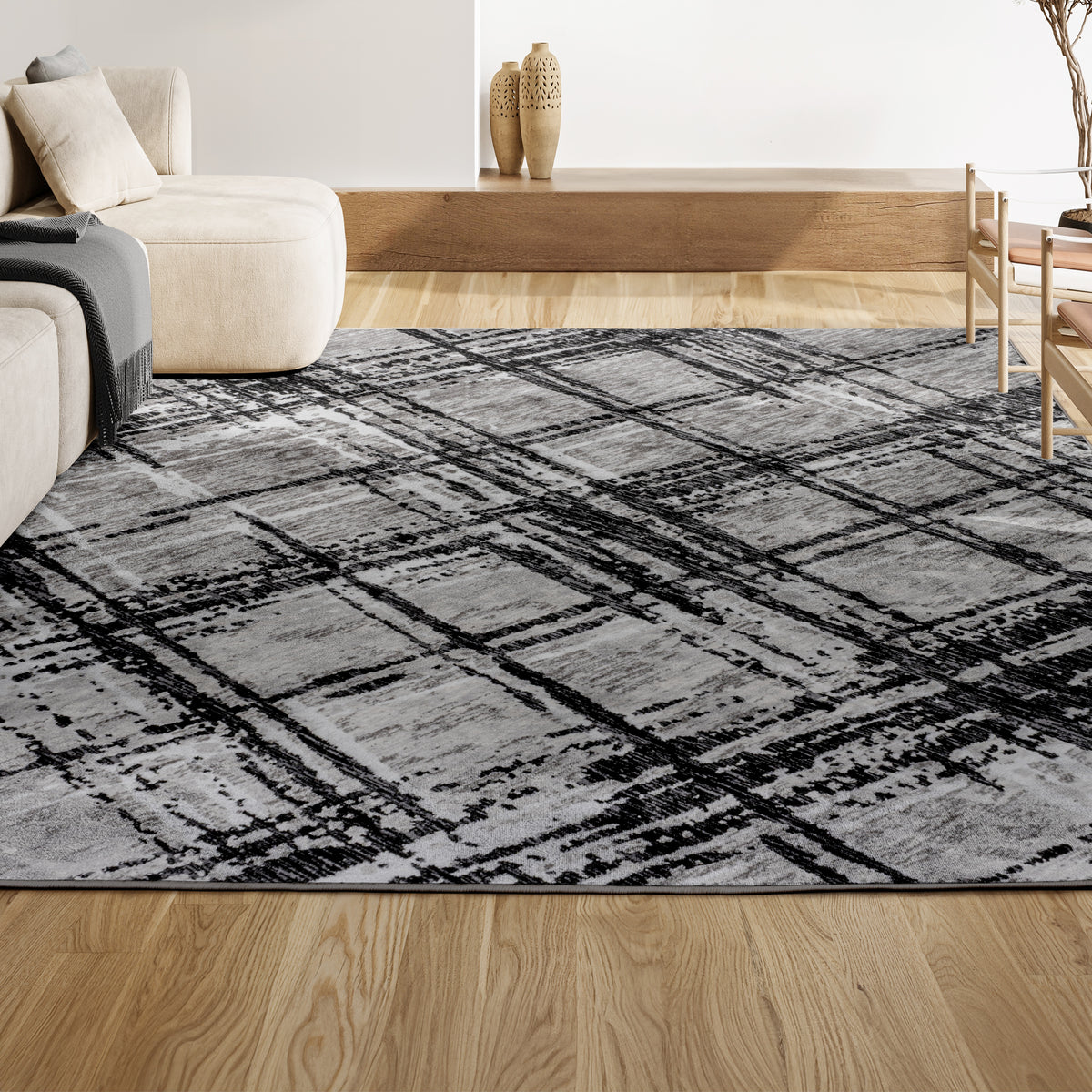 Minimal Modern Abstract Area Rug