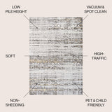 Nuptse Tidal Modern Strie' Area Rug
