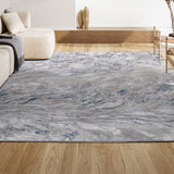 Batura Swirl Marbled Abstract Area Rug