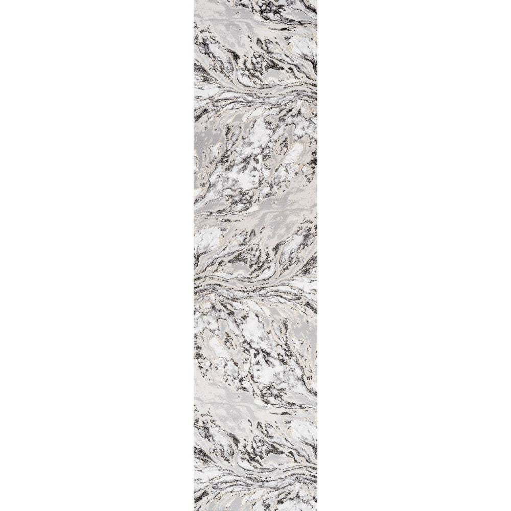 Batura Swirl Marbled Abstract Area Rug