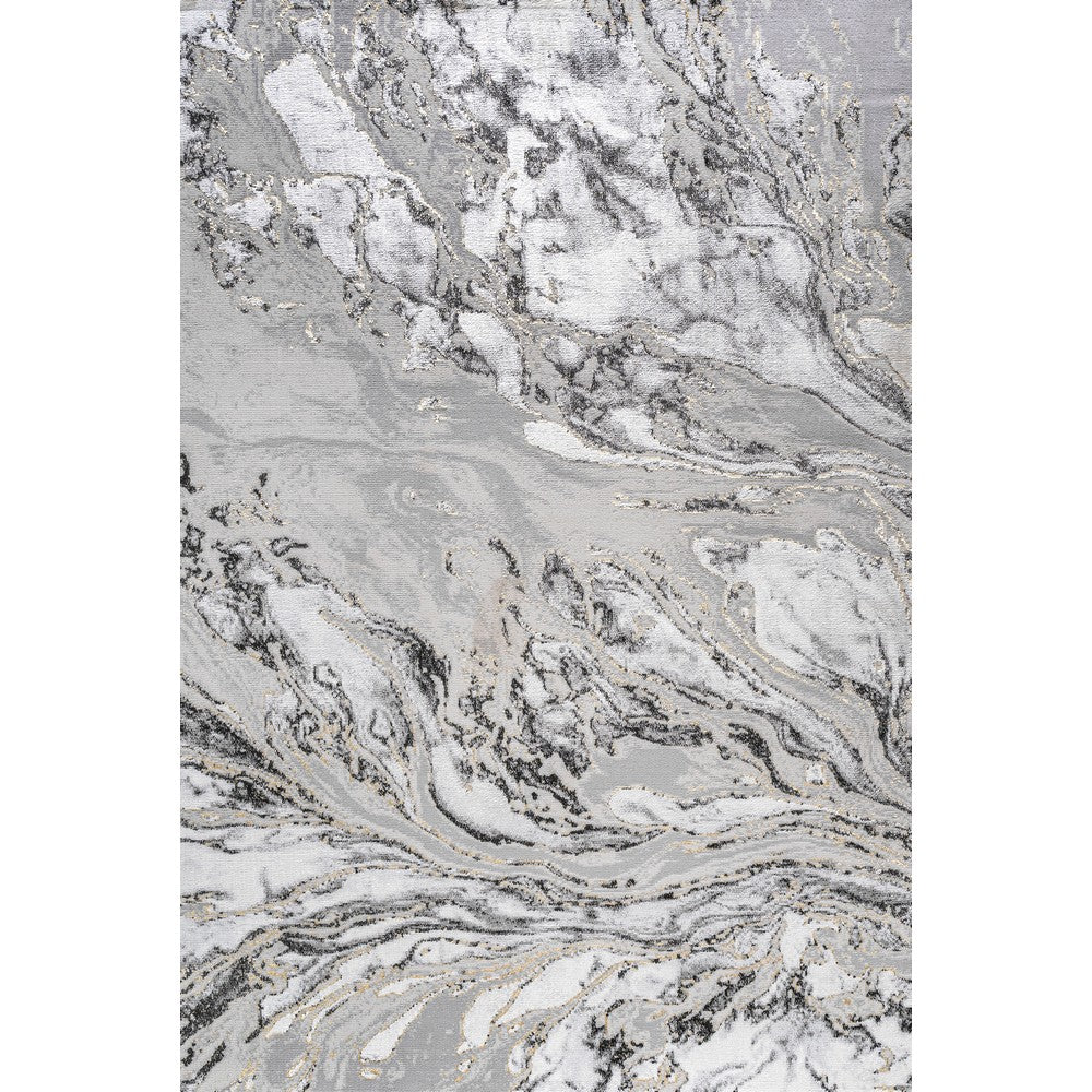 Batura Swirl Marbled Abstract Area Rug