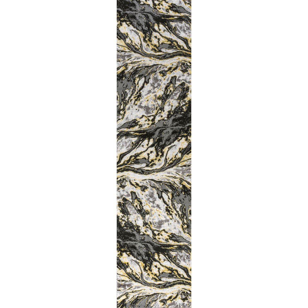 Batura Swirl Marbled Abstract Area Rug