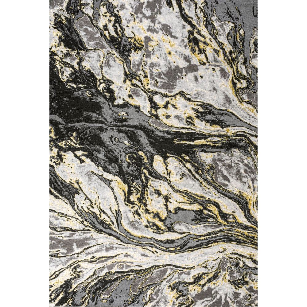 Batura Swirl Marbled Abstract Area Rug