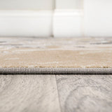 Batura Swirl Marbled Abstract Area Rug
