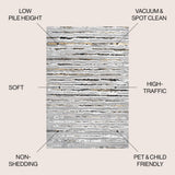 Chogolisa Batten Modern Stripe Area Rug