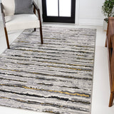 Chogolisa Batten Modern Stripe Area Rug