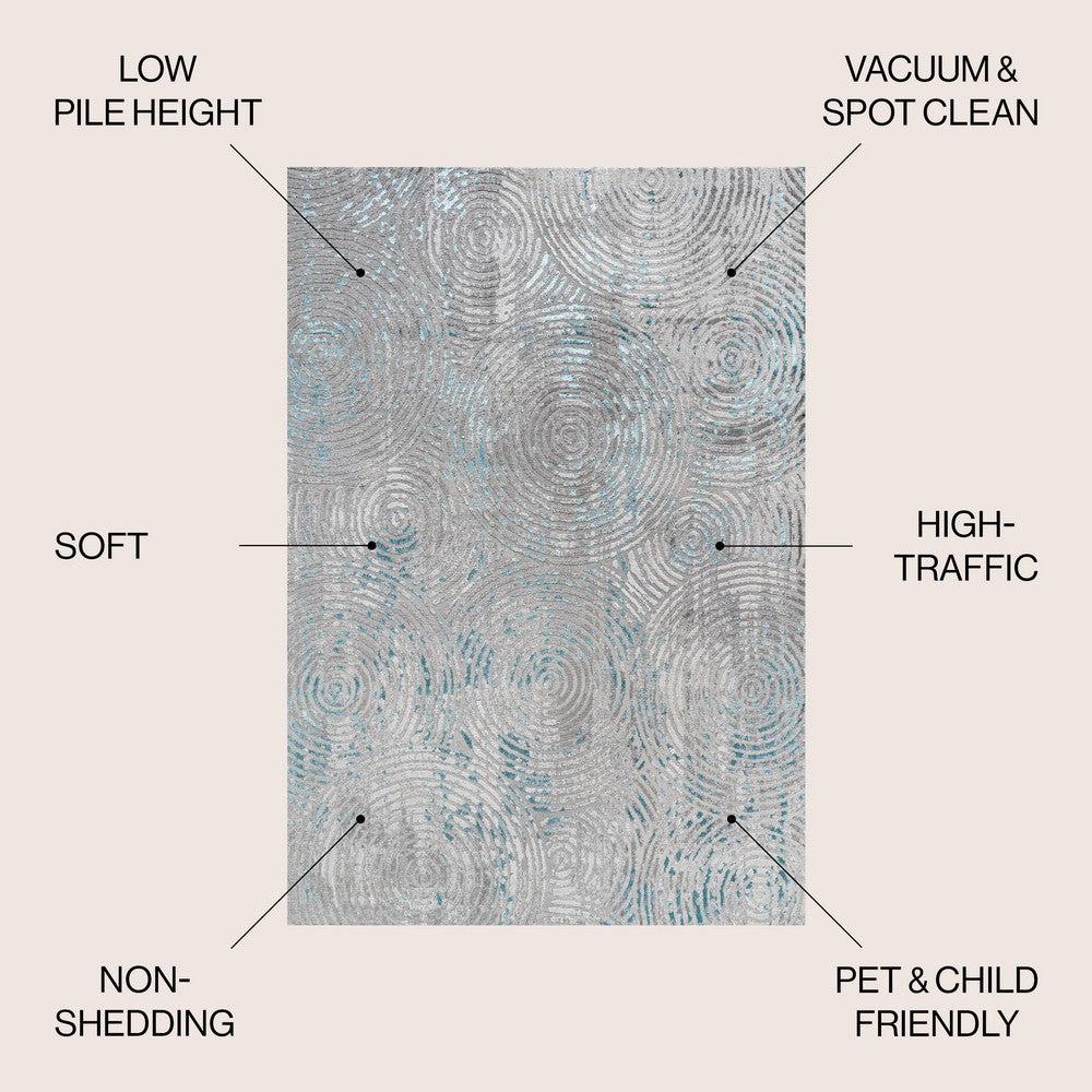 Kongur Timeworn Modern Abstract Area Rug
