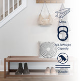 Ashoka Industrial Compact 10.75" 6-Pair 2-Tier Iron Shoe Rack