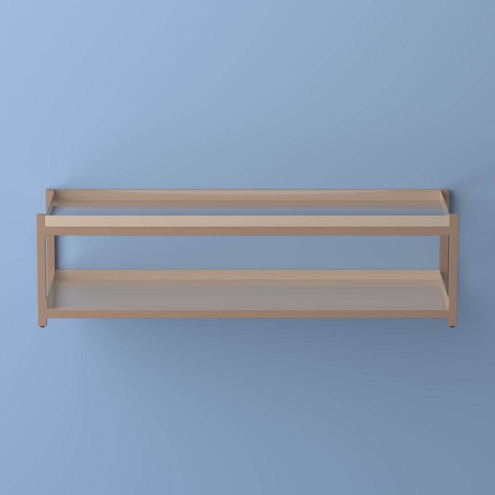 Ashoka Industrial Compact 10.75" 6-Pair 2-Tier Iron Shoe Rack