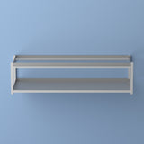 Ashoka Industrial Compact 10.75" 6-Pair 2-Tier Iron Shoe Rack