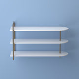 Unity Modern 24" 9-Pair 3-Tier Iron Curved Decker Shoe Rack