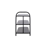 Unity Modern 24" 9-Pair 3-Tier Iron Curved Decker Shoe Rack