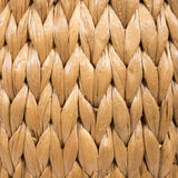 Colt 17" Coastal Bohemian Handwoven Hyacinth Storage Stool with Lid