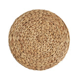 Addie 17.72" Modern Coastal Handwoven Water Hyacinth Storage Ottoman with Lid