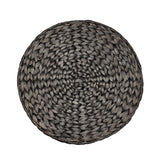 Addie 17.72" Modern Coastal Handwoven Water Hyacinth Storage Ottoman with Lid