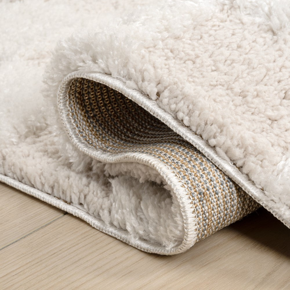 Driftvale Geometric Checker High-low Shag Area Rug