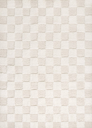 Driftvale Geometric Checker High-low Shag Area Rug