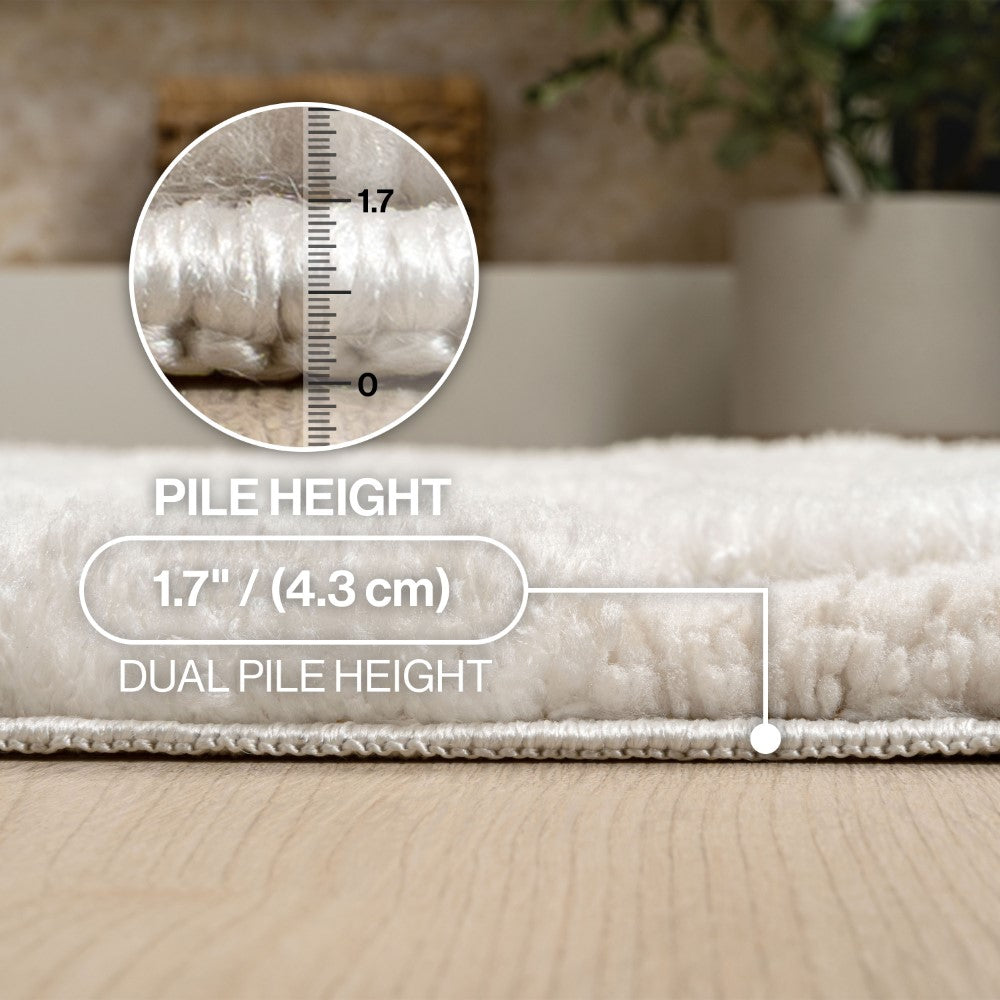 Driftvale Geometric Checker High-low Shag Area Rug