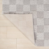 Driftvale Geometric Checker High-low Shag Area Rug