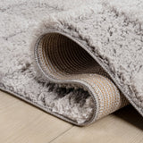 Driftvale Geometric Checker High-low Shag Area Rug