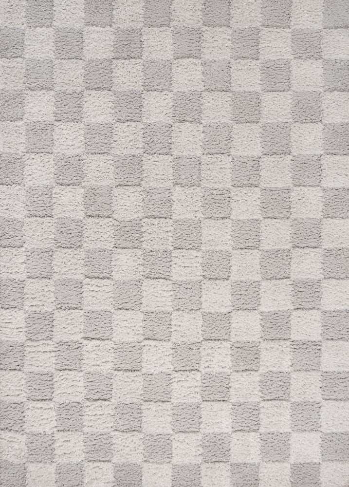 Driftvale Geometric Checker High-low Shag Area Rug
