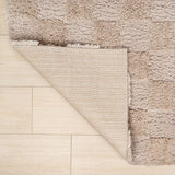 Driftvale Geometric Checker High-low Shag Area Rug
