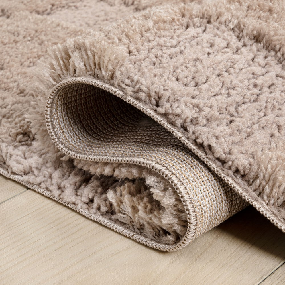 Driftvale Geometric Checker High-low Shag Area Rug