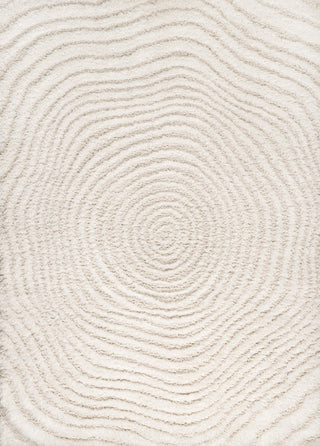 Sandmere Concentric Ring High-low Shag Area Rug