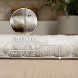 Sandmere Concentric Ring High-low Shag Area Rug
