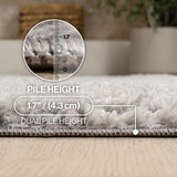 Sandmere Concentric Ring High-low Shag Area Rug