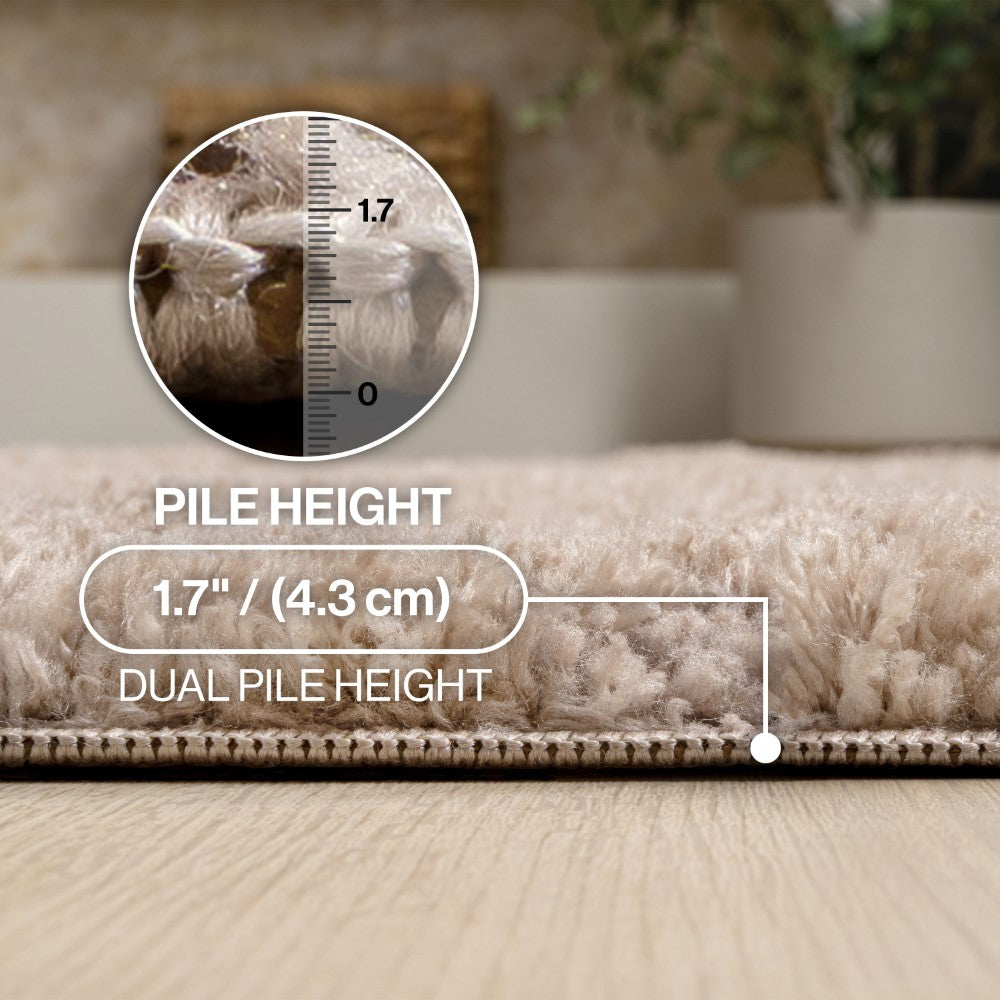 Sandmere Concentric Ring High-low Shag Area Rug