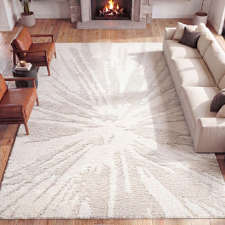 Willowshade Sunburst Abstract High-low Shag Area Rug