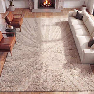 Willowshade Sunburst Abstract High-low Shag Area Rug