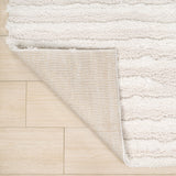 Earthyn Distressed Linear Stripe High-low Shag Area Rug
