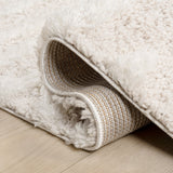 Earthyn Distressed Linear Stripe High-low Shag Area Rug