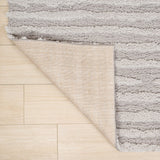 Earthyn Distressed Linear Stripe High-low Shag Area Rug