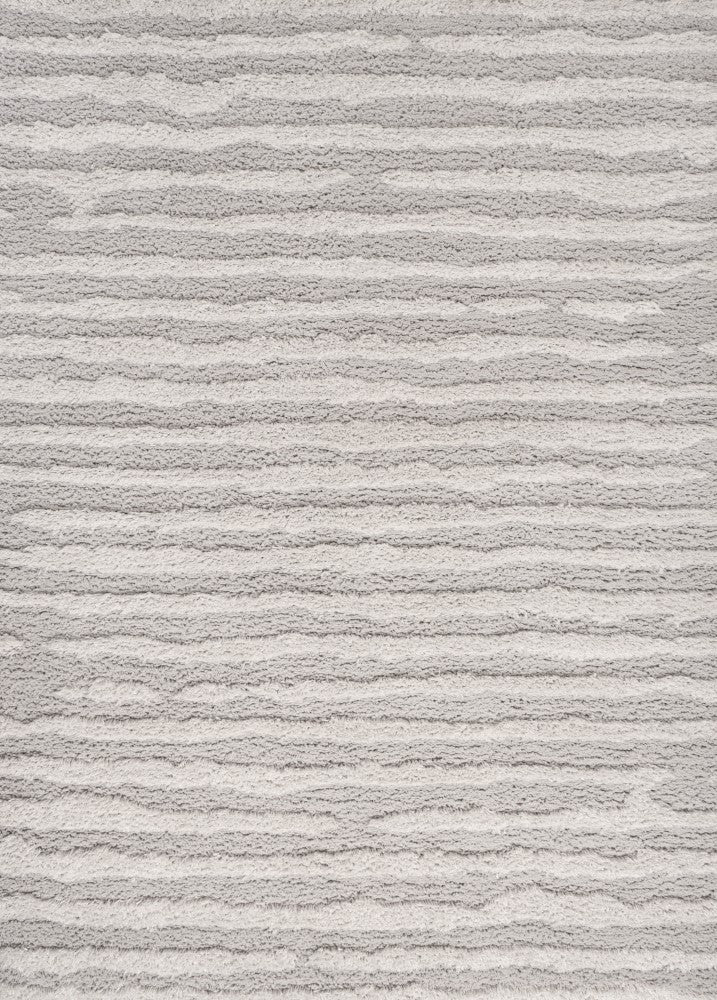 Earthyn Distressed Linear Stripe High-low Shag Area Rug