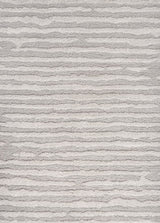 Earthyn Distressed Linear Stripe High-low Shag Area Rug