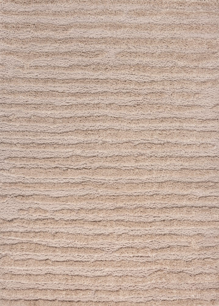 Earthyn Distressed Linear Stripe High-low Shag Area Rug