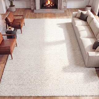Veloura Modern Luxe Solid High-pile Shag Area Rug