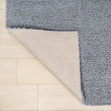 Veloura Modern Luxe Solid High-pile Shag Area Rug