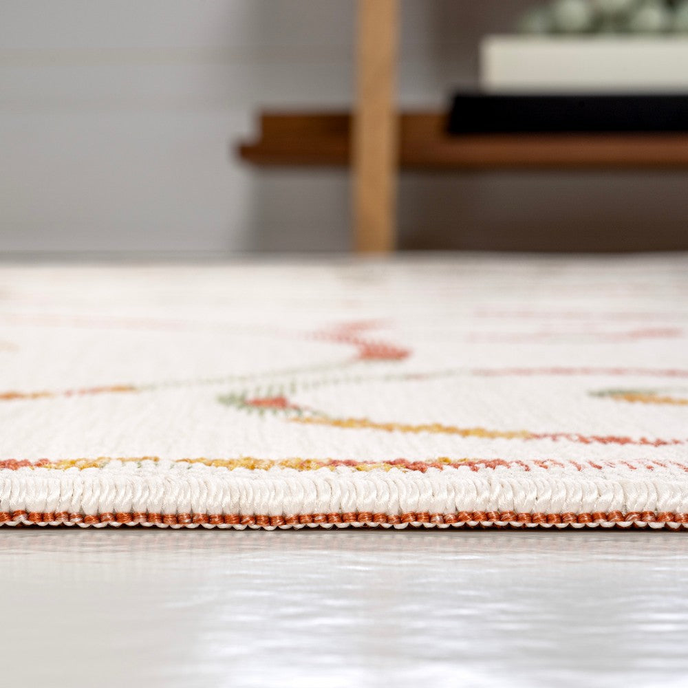 Ariadne Classic Cottage Filigree Scroll Reversible Machine-Washable Indoor/Outdoor Area Rug