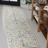 Ariadne Classic Cottage Filigree Scroll Reversible Machine-Washable Indoor/Outdoor Area Rug
