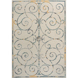 Ariadne Classic Cottage Filigree Scroll Reversible Machine-Washable Indoor/Outdoor Area Rug