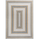 Always Classic Nautical Mitre Stripe Reversible Machine-Washable Indoor/Outdoor Area Rug