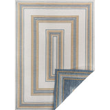 Always Classic Nautical Mitre Stripe Reversible Machine-Washable Indoor/Outdoor Area Rug