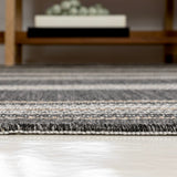 Always Classic Nautical Mitre Stripe Reversible Machine-Washable Indoor/Outdoor Area Rug