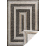 Always Classic Nautical Mitre Stripe Reversible Machine-Washable Indoor/Outdoor Area Rug