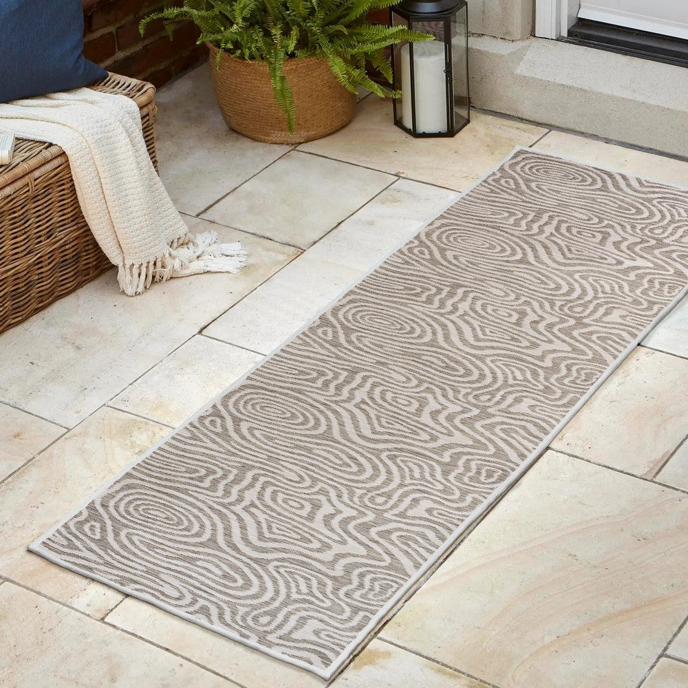Echo Modern Bohemian Abstract Organic Reversible Machine-Washable Indoor/Outdoor Area Rug