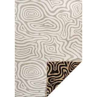 Echo Modern Bohemian Abstract Organic Reversible Machine-Washable Indoor/Outdoor Area Rug